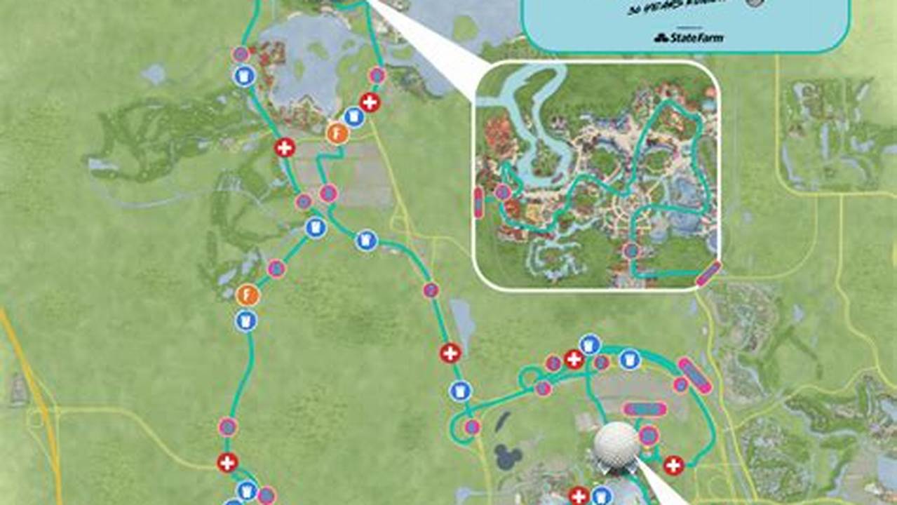 Walt Disney World Marathon 2024 Course Map