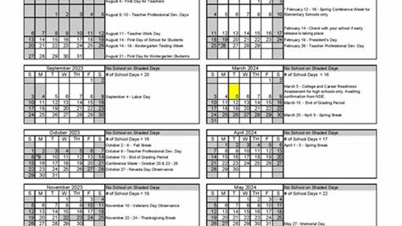 Washoe County School Calendar 2024 2025