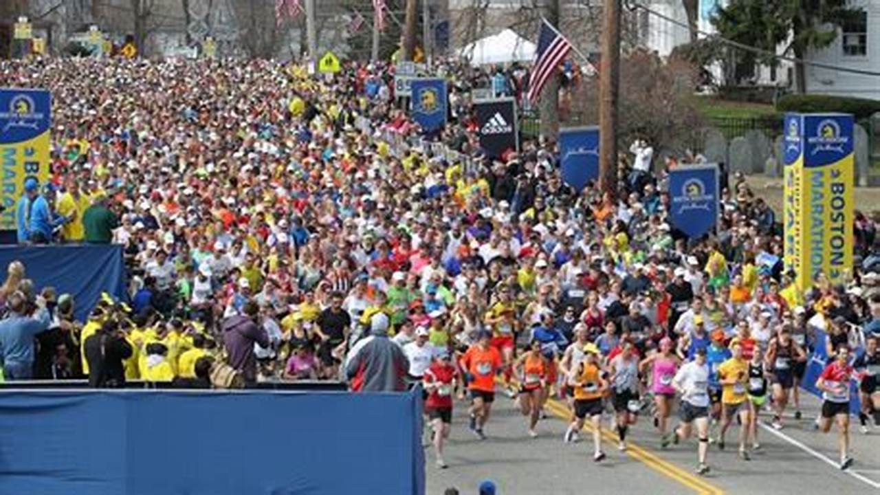 Watching The Boston Marathon 2024