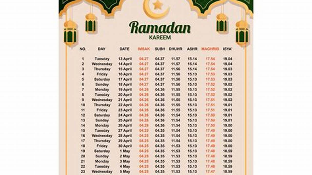 Web Download The Ramadan Calendar 2024 And Print The Schedule Of Ramadan 2024 / 1445., 2024