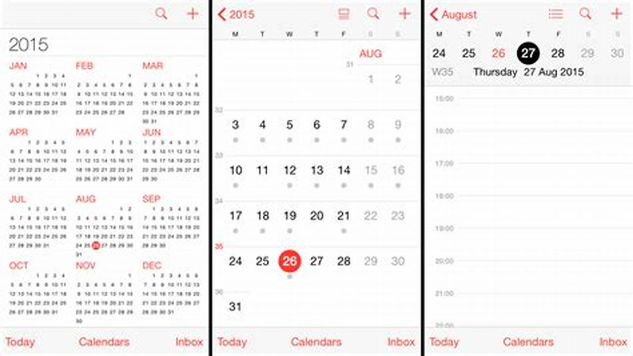 Week View On Iphone Calendar