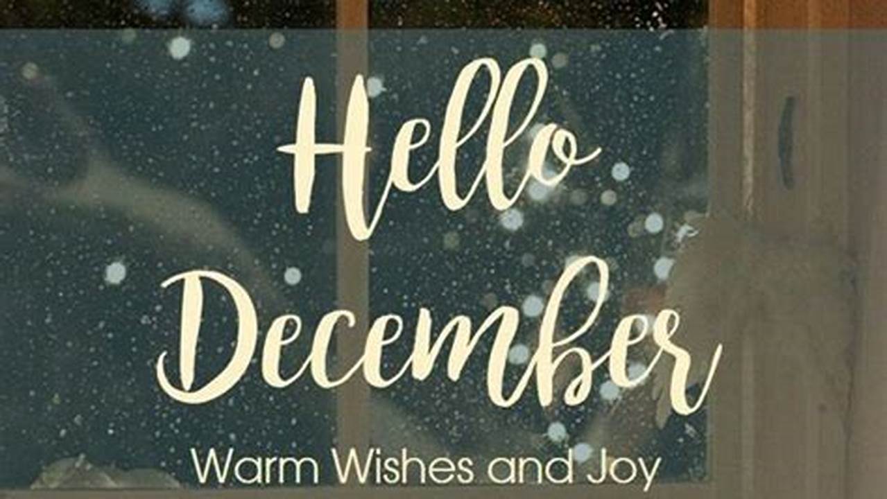 Welcome December 2024 Wishes