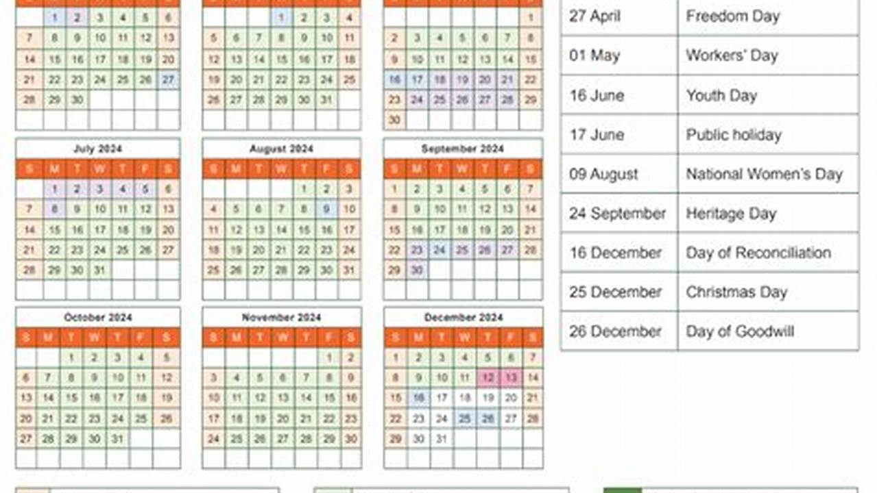 Western Cape Government School Calendar 2024