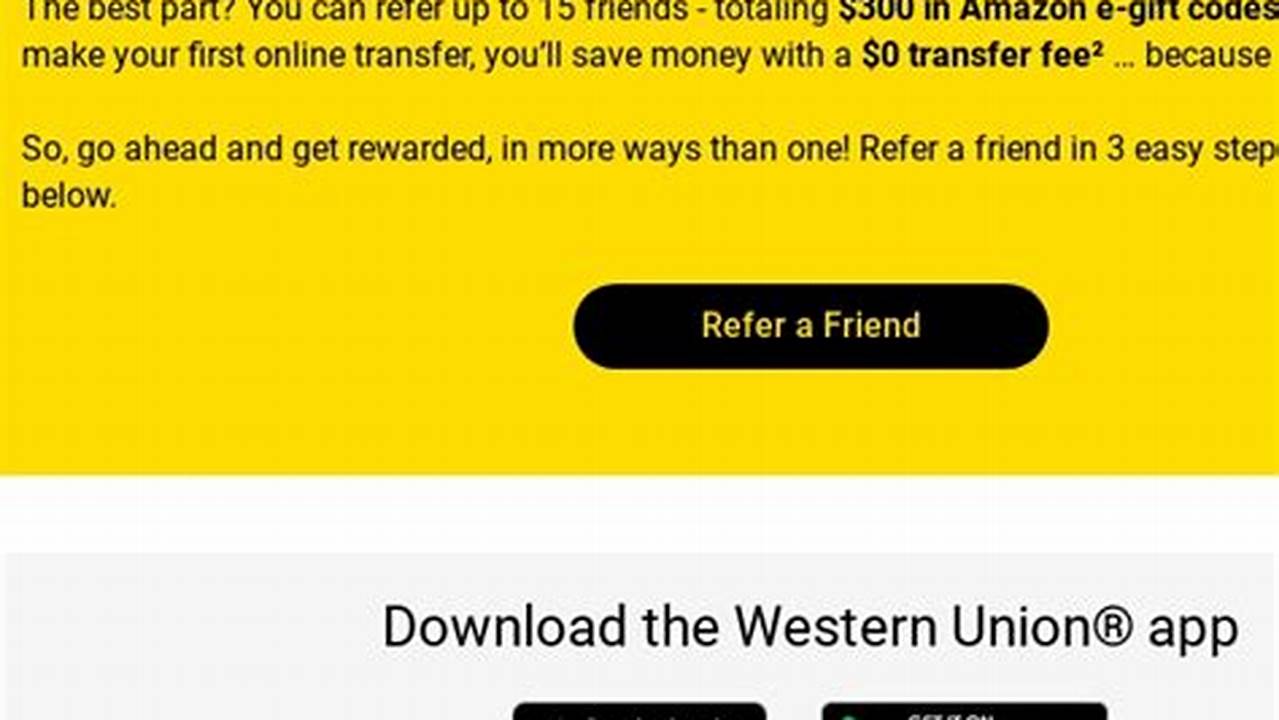 Western Union Promo Code April 2024