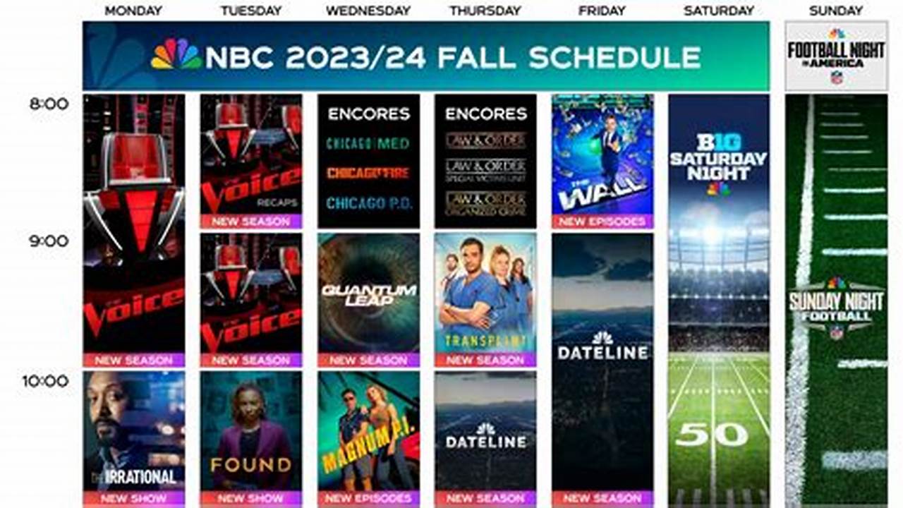 What Is The Lineup For Nbc 2024-2024