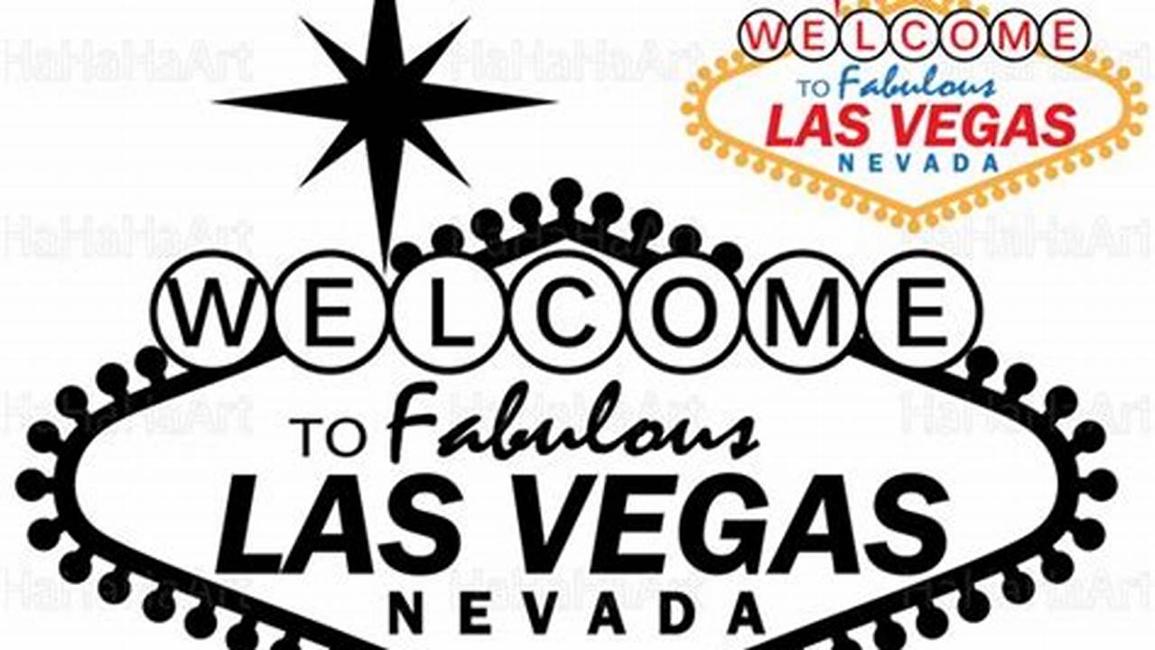 What Is "Welcome To Las Vegas" Sign Clip Art?, Free SVG Cut Files