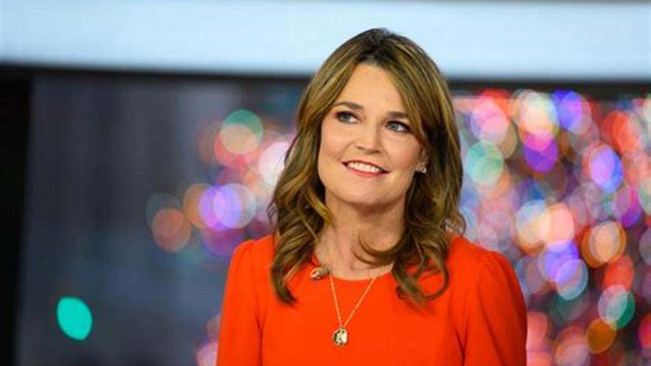 When Does Savannah Guthrie Leave Today Show Live