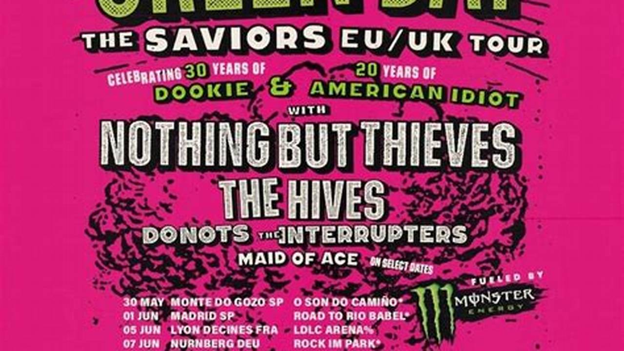 When Does The Presale To Green Day&#039;s The Saviors Eu/Uk Tour Begin?, 2024