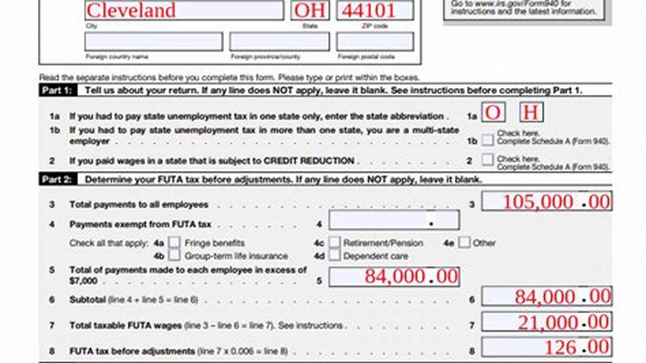 When Is Form 940 Due For 2024