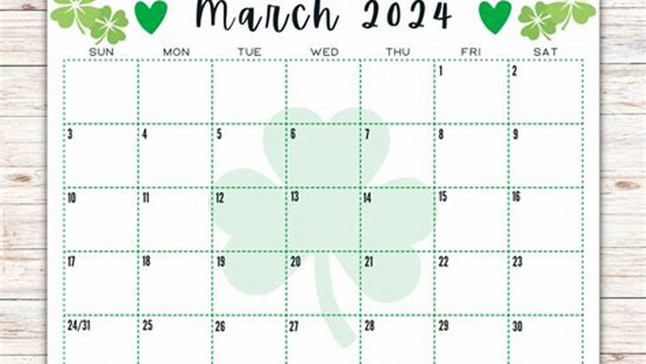 When Is St Patrick'S Day 2024 Calendar