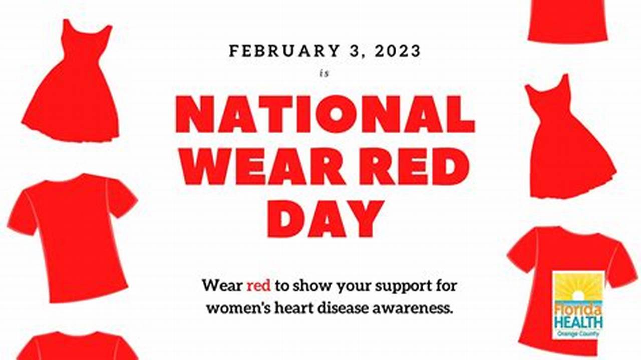 When Is Wear Red Day 2024