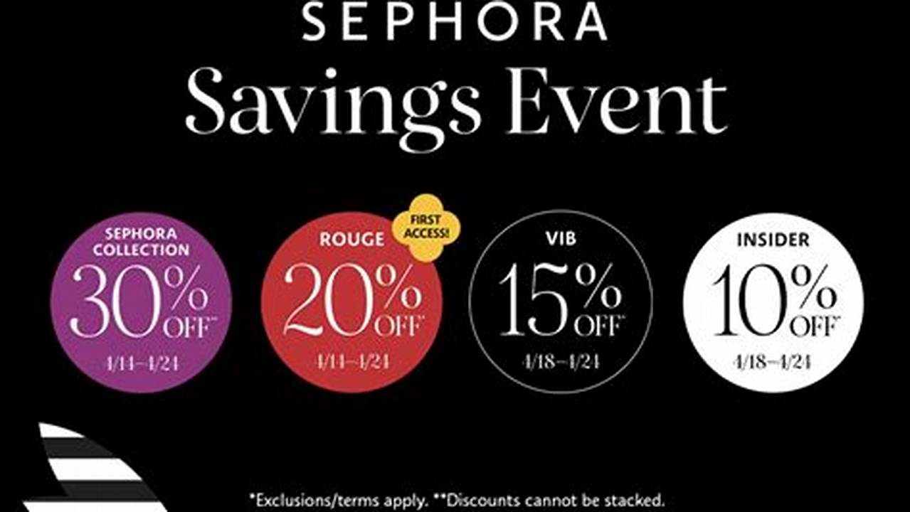 When Will Sephora Savings Events Happen In 2024?, 2024