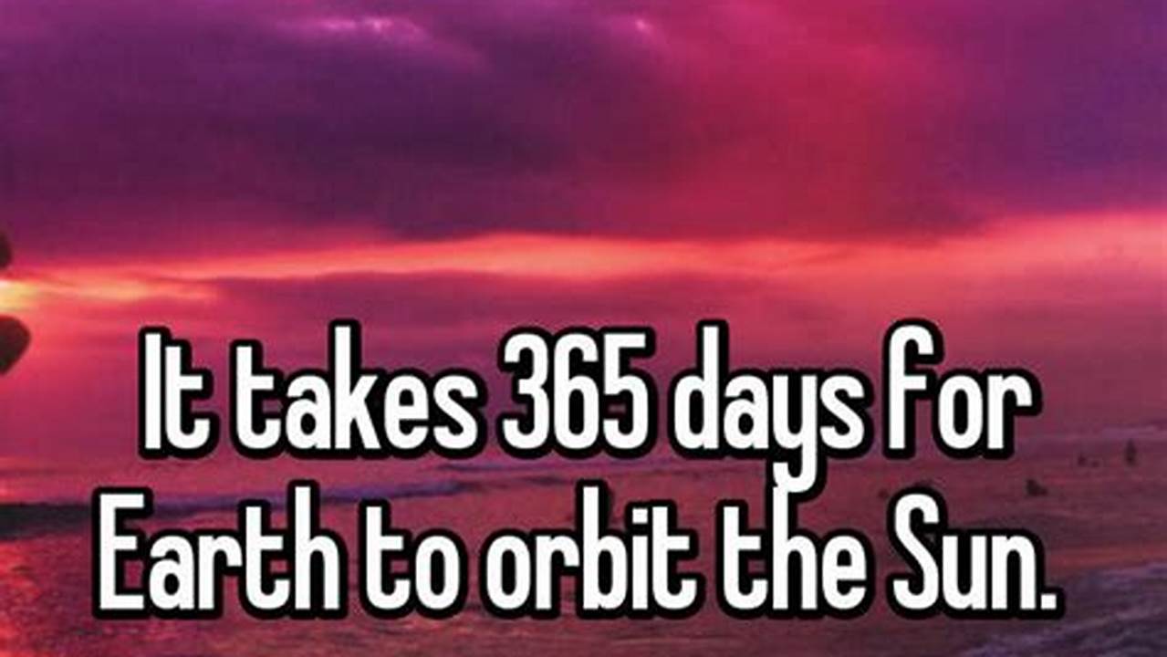 While Earth Takes 365.25 Days To Orbit The Sun, The Moon Takes 29.5 Days To Orbit The Earth., 2024