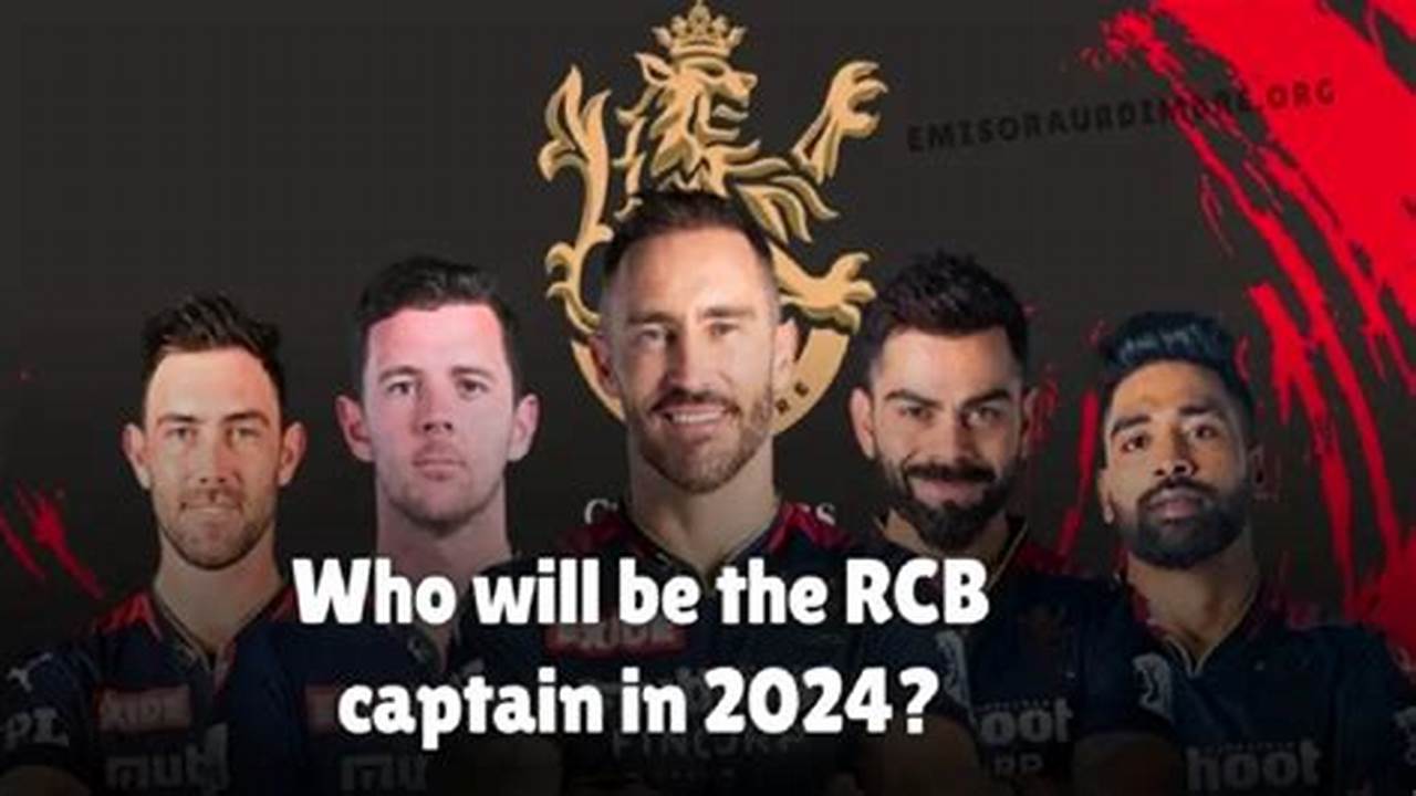 Who Is Captain Rcb In 2024?, 2024