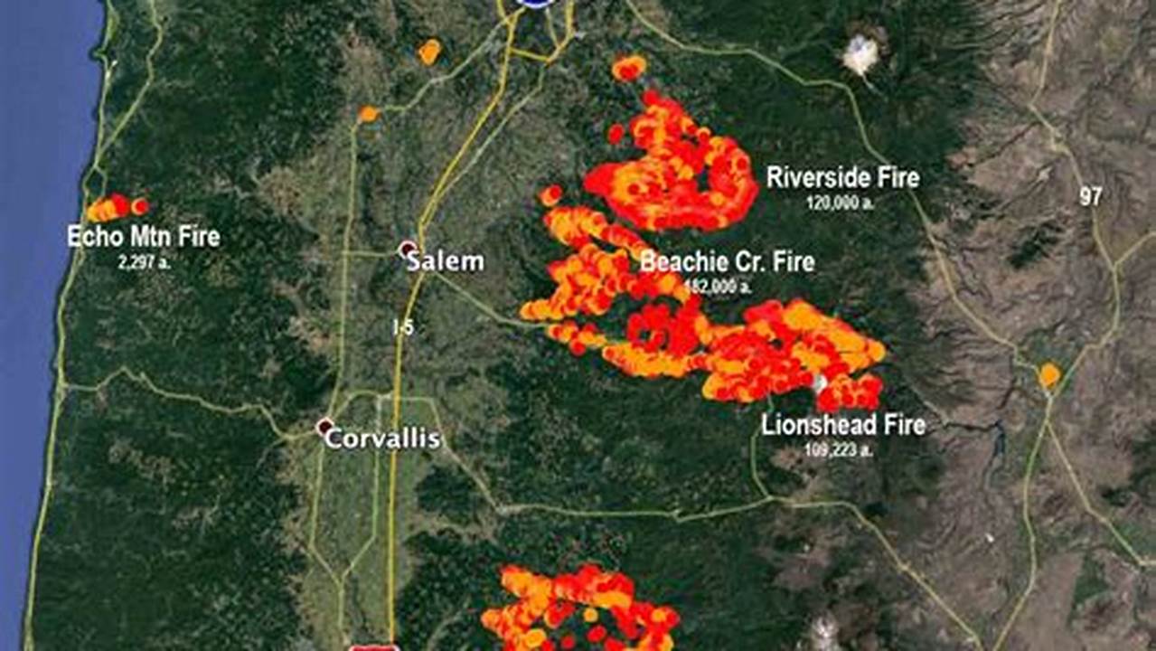 Wildfires In Oregon 2024 Map