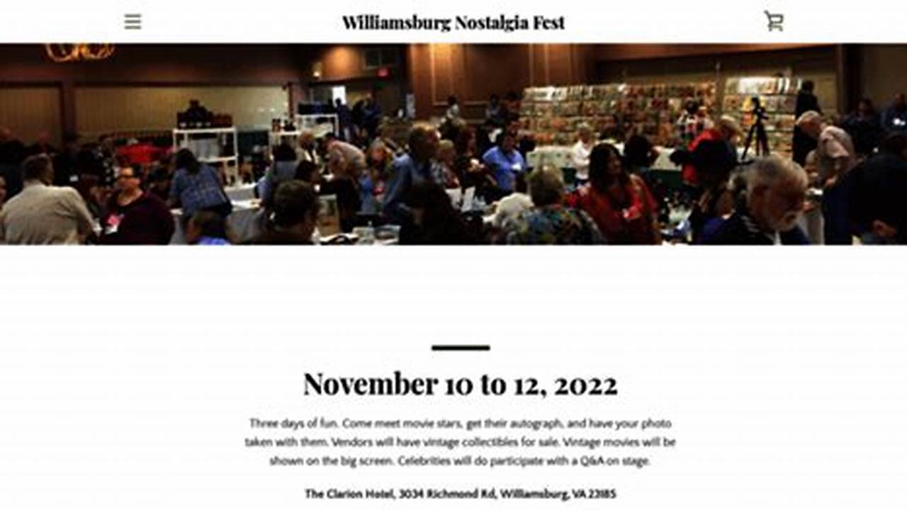 Williamsburg Nostalgia Fest 2024