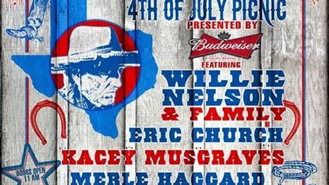 Willie Nelson 4th Of July Picnic 2024 Schedule