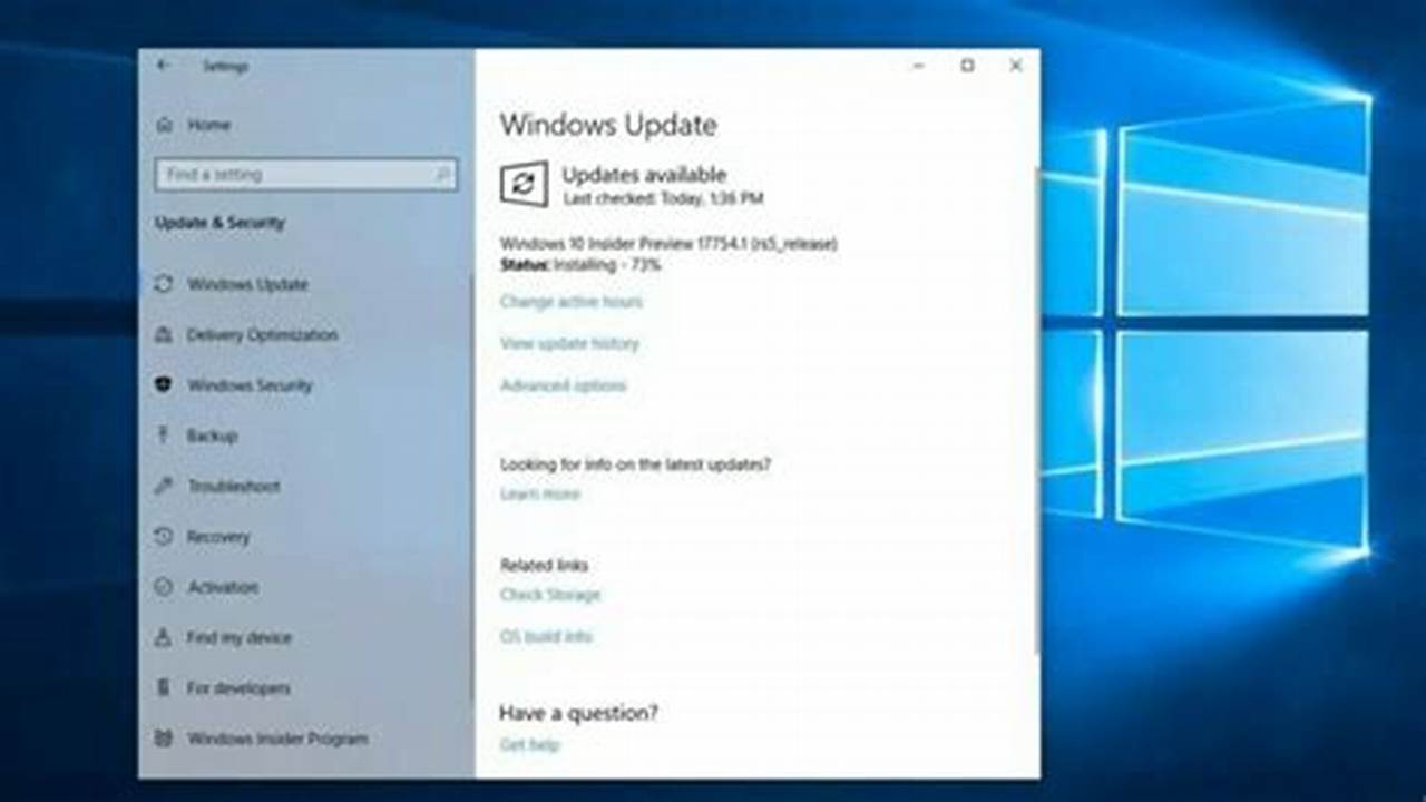 Windows 10 2024 Feature Update