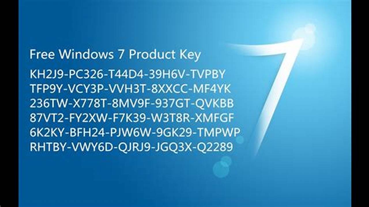 Windows 7 Upgrade Key 2024