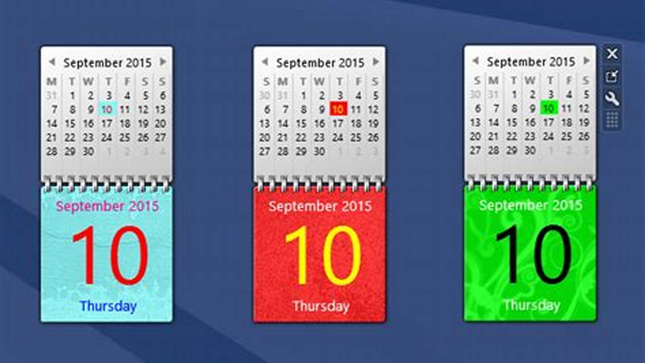 Windows Calendar Gadget