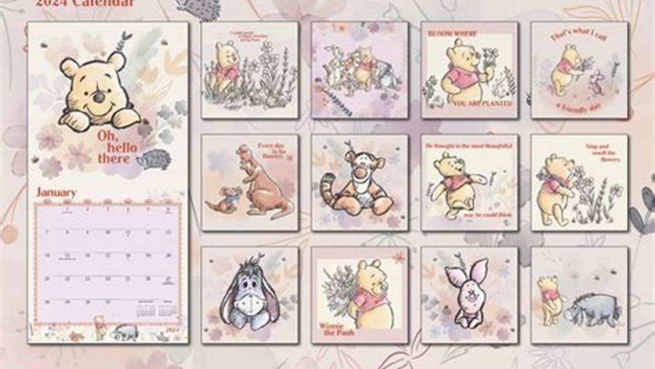 Winnie The Pooh Calendar 2024
