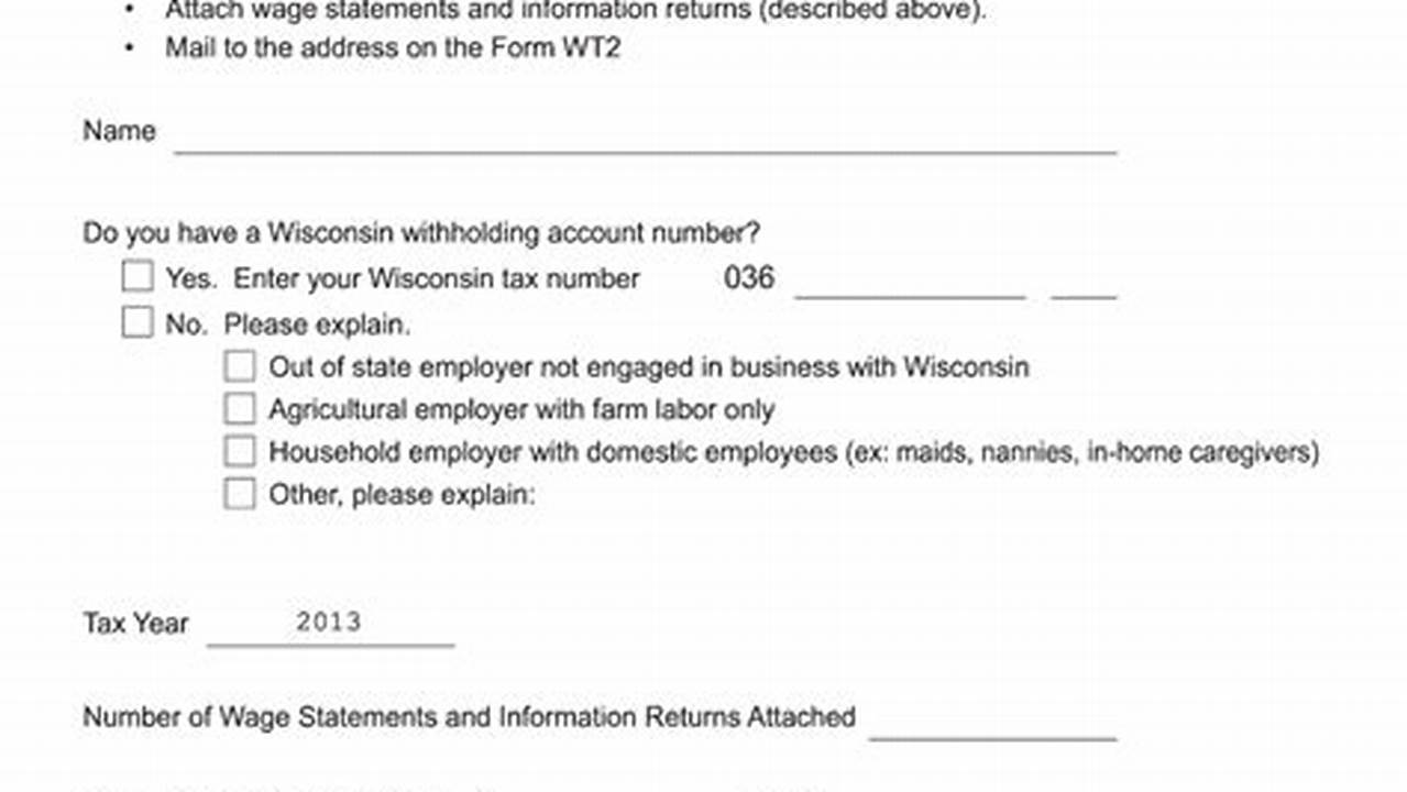 Wisconsin W2 Form 2024