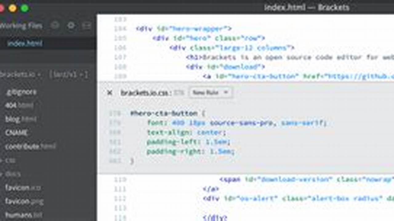 With Focused Visual Tools And Preprocessor Support, Brackets Is A Modern Text Editor That Makes It Easy To Design In The Browser., 2024