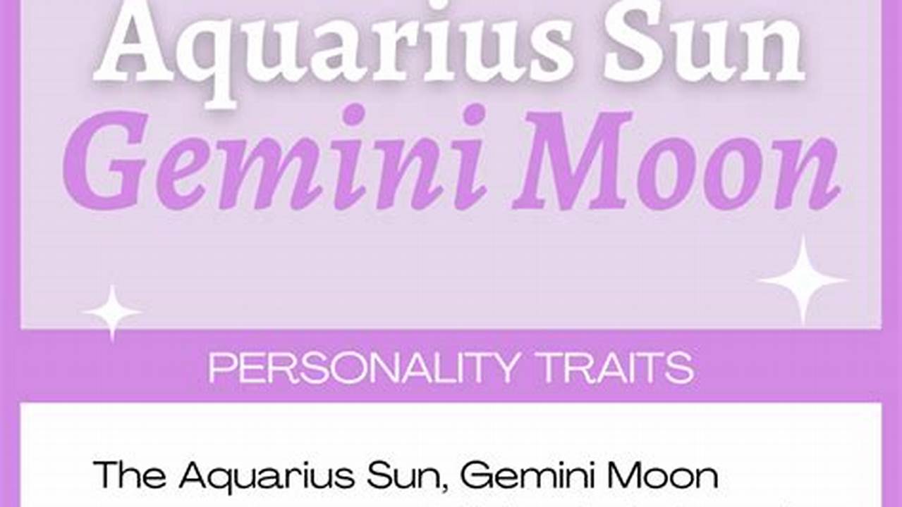 With The Sun In Aquarius Promoting Unconventional Approaches, Gemini Individuals Will Have The., 2024