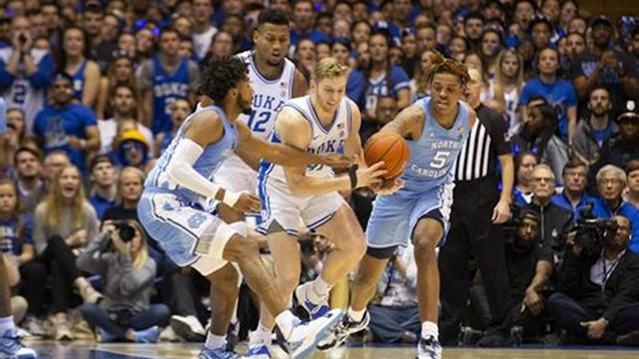 With The Win Over Duke To Claim The Season Series Sweep, North Carolina Earned The No., 2024