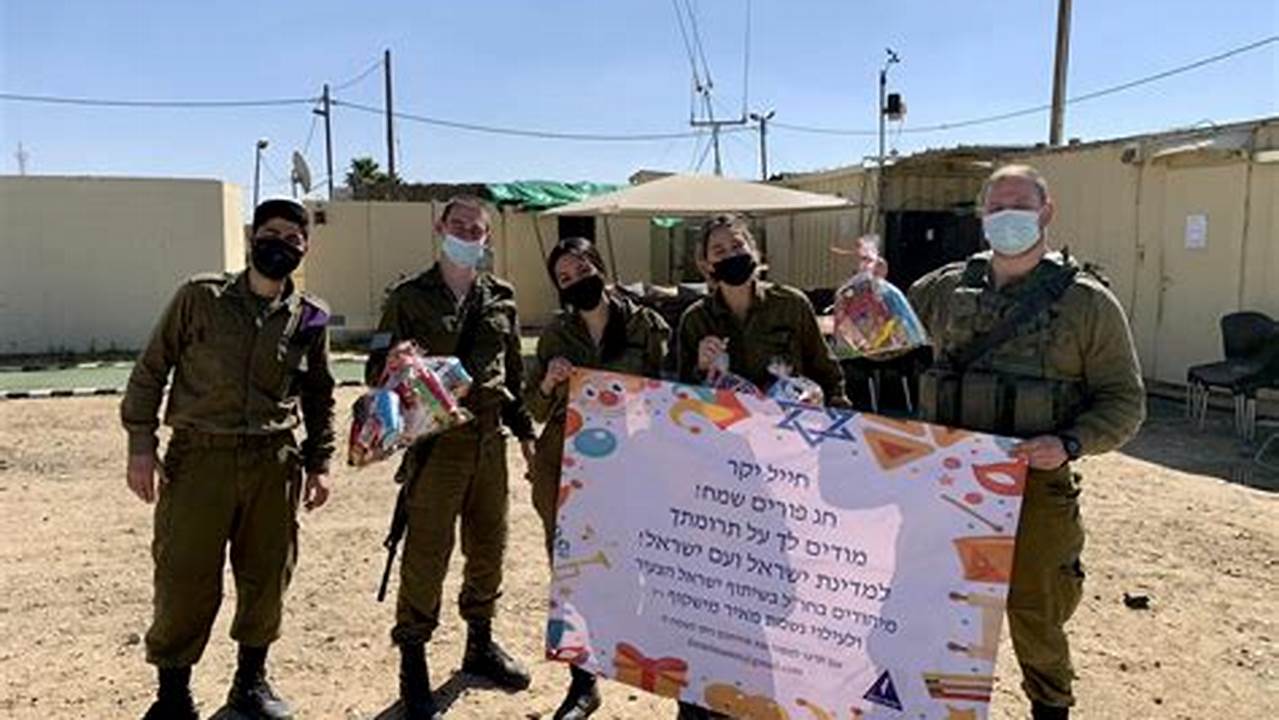 With Your Help, Our Students Will Deliver Mishloach Manot And A Seudat Purim To Soldiers On Army Bases., 2024