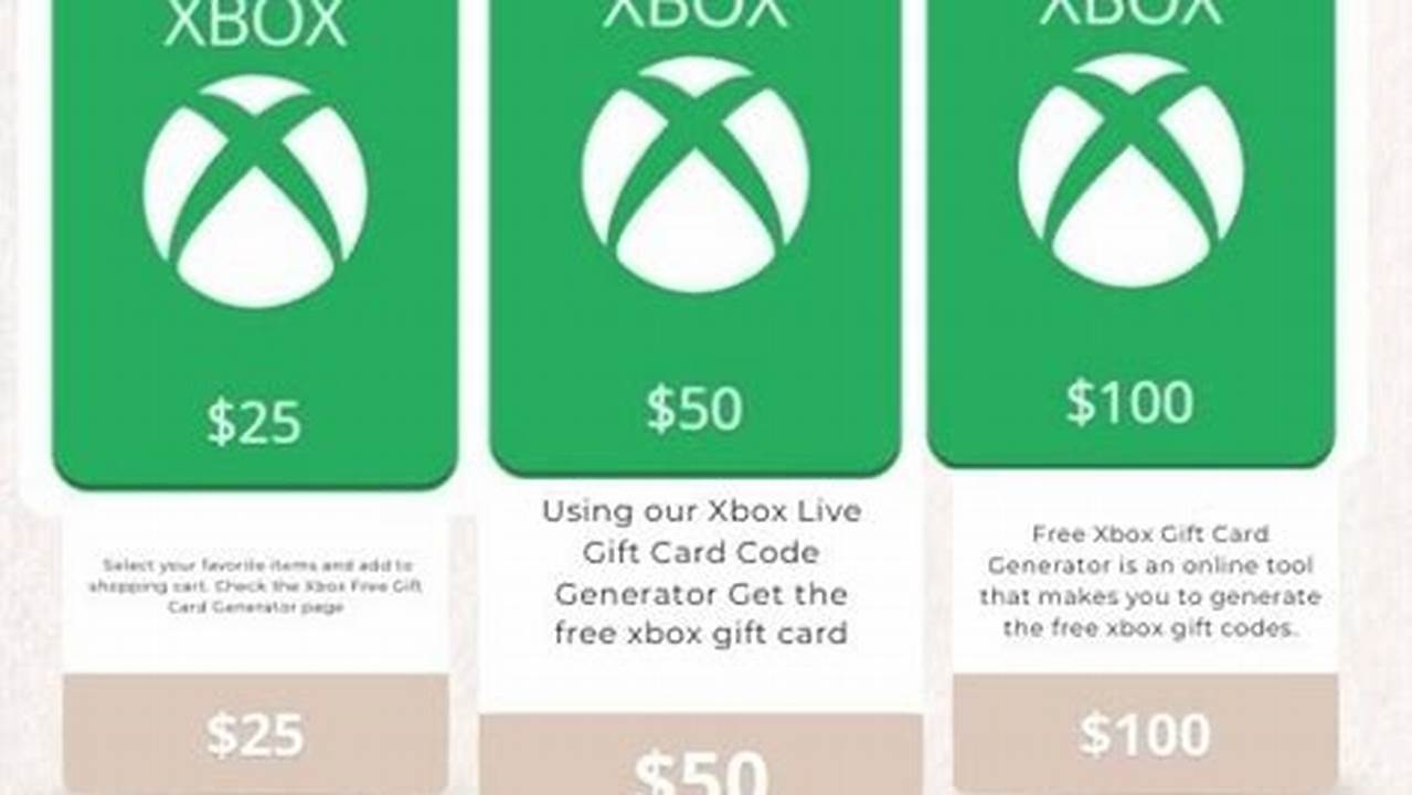 Xbox Gift Card Generator 2024