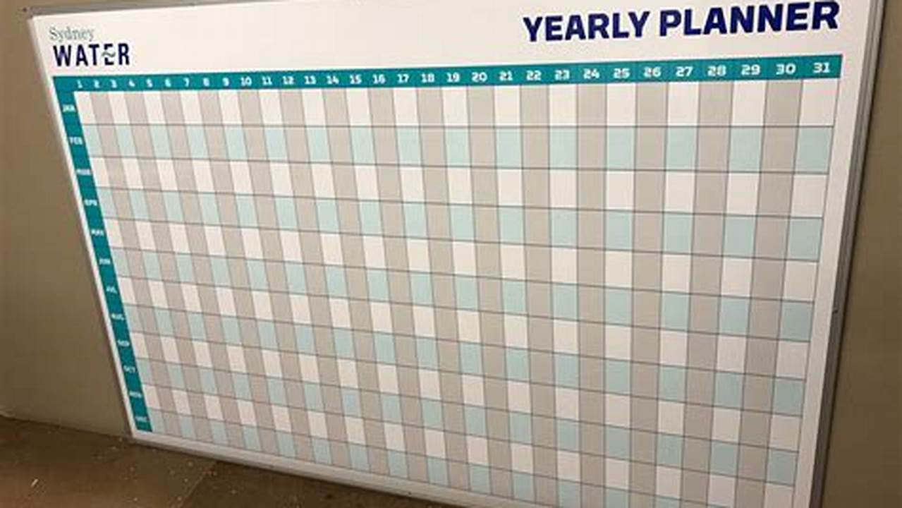 Yearly Calendar Whiteboard