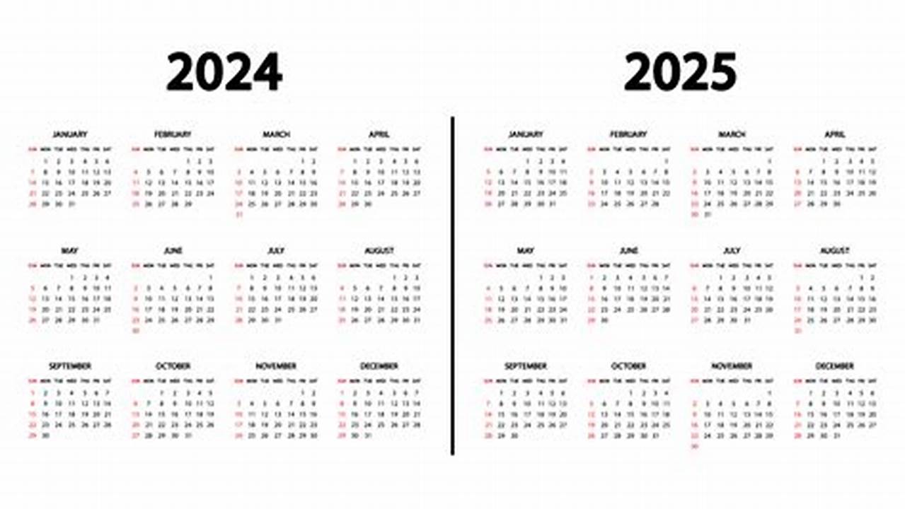 Yearly Overview Calendar 2024-2025