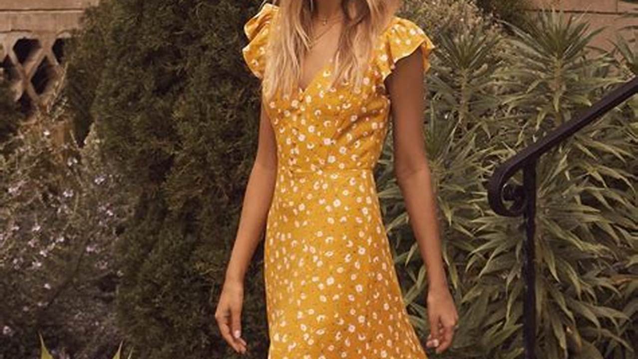 Yellow Spring Dresses 2024