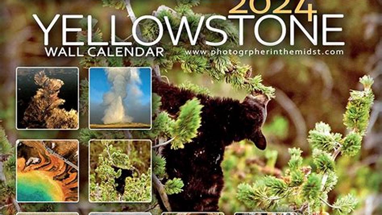 Yellowstone Wall Calendar 2024