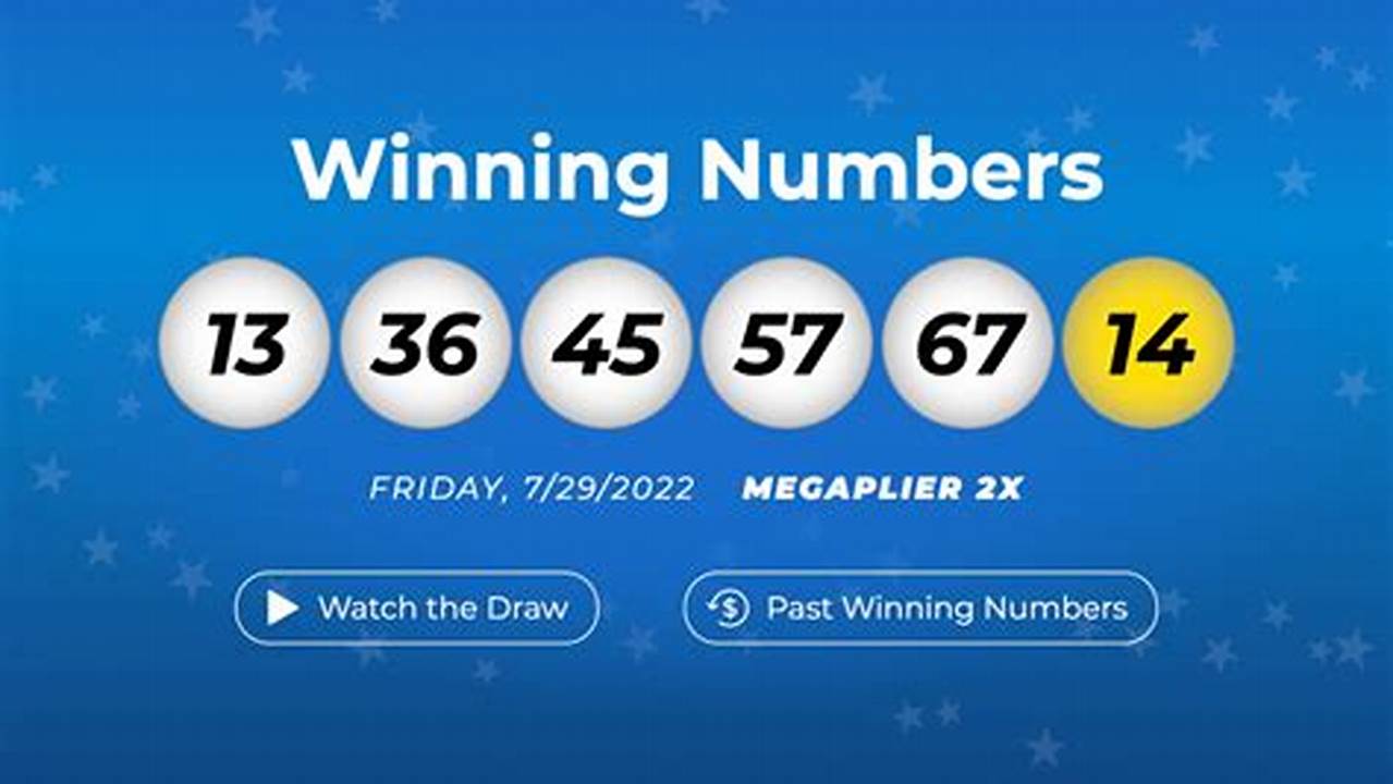 You Can Find The Winning Numbers For The Mega Millions Draw Which Took Place On Friday, January., 2024