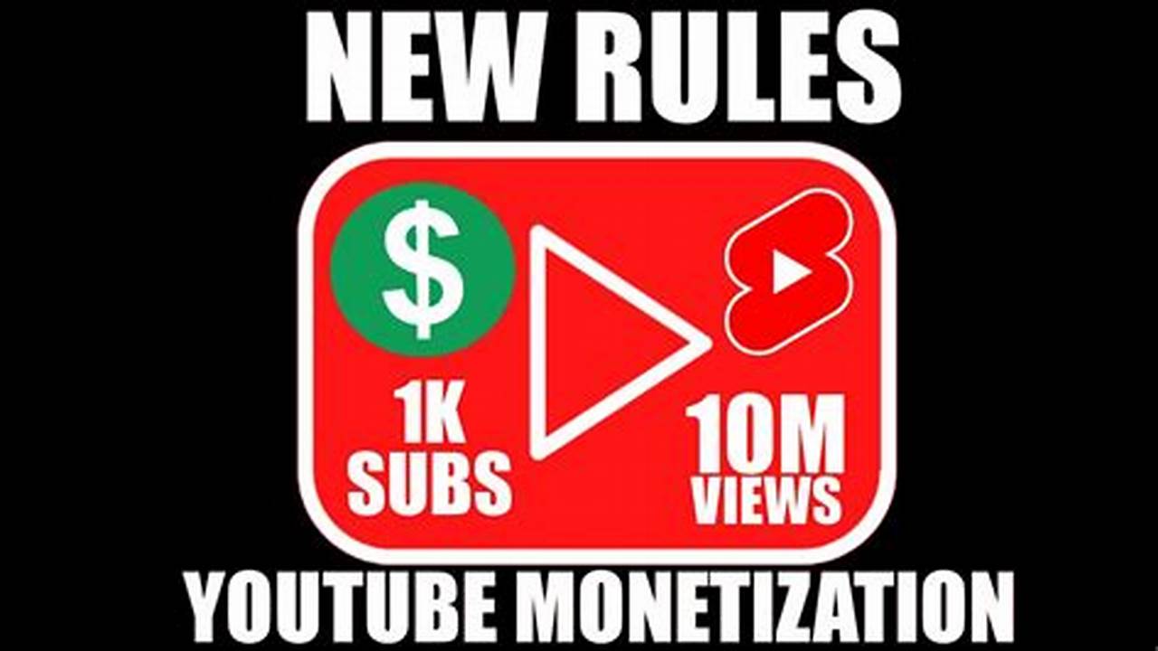 Youtube Monetization Requirements 2024
