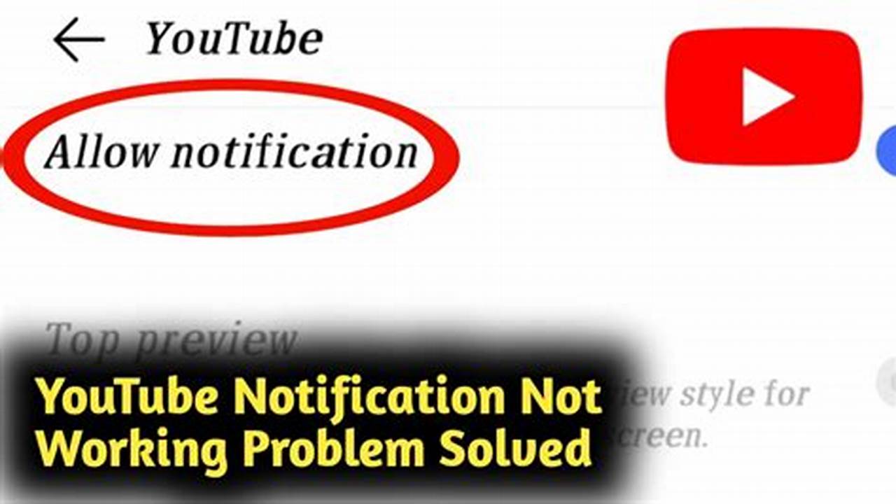 Youtube Notifications Not Working 2024