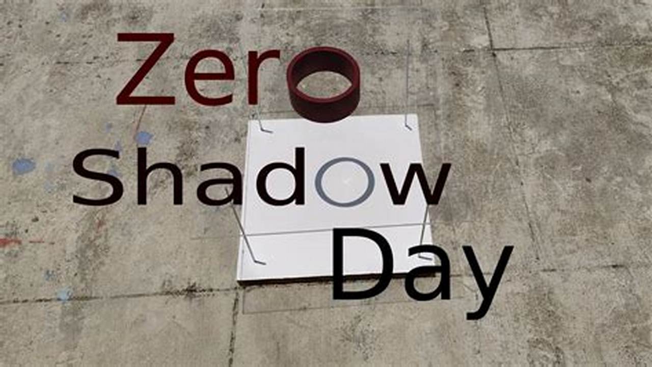Zero Shadow Day In 2024