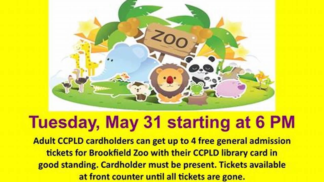 Zoo Free Admission 2024