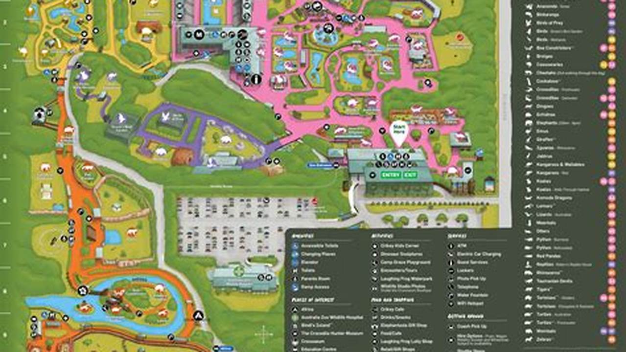Zoo Map 2024