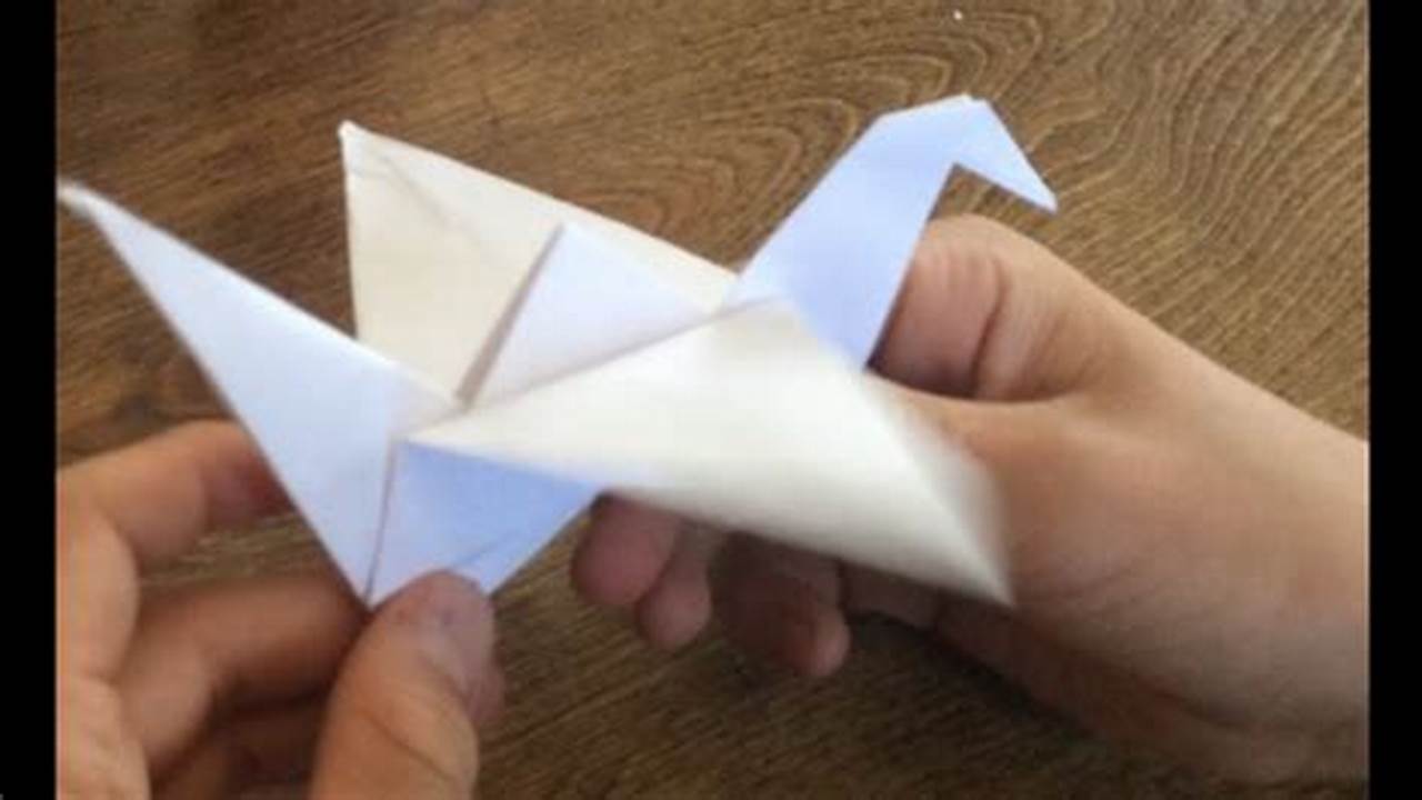 Witness the Magic: From Paper to Motion- An Intricate Origami Swan that Flaps its Wings