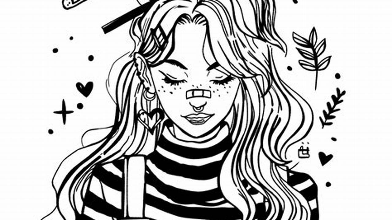 Discover the Allure of Aesthetic Girl Coloring Pages: A Haven of Creativity and Well-being