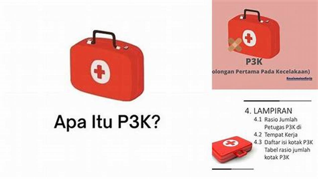 Apa Itu P3K? Penjelasan Lengkap dan Mudah Dipahami