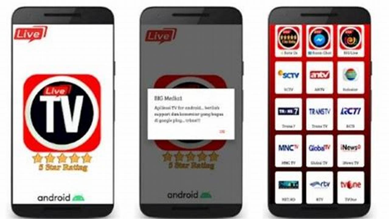 Aplikasi TV Indonesia Offline Tanpa TV Tuner dan Internet