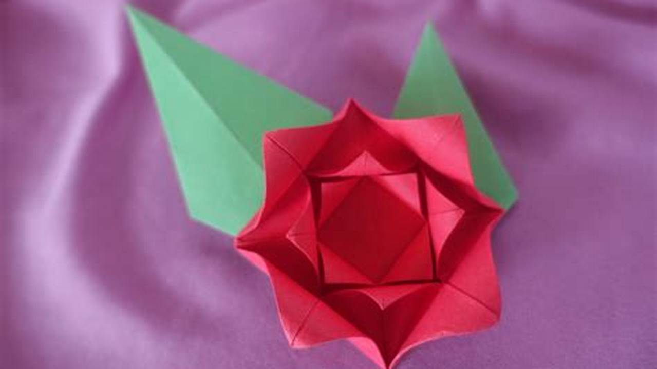 Origami Rose: A Journey into Nature's Grace