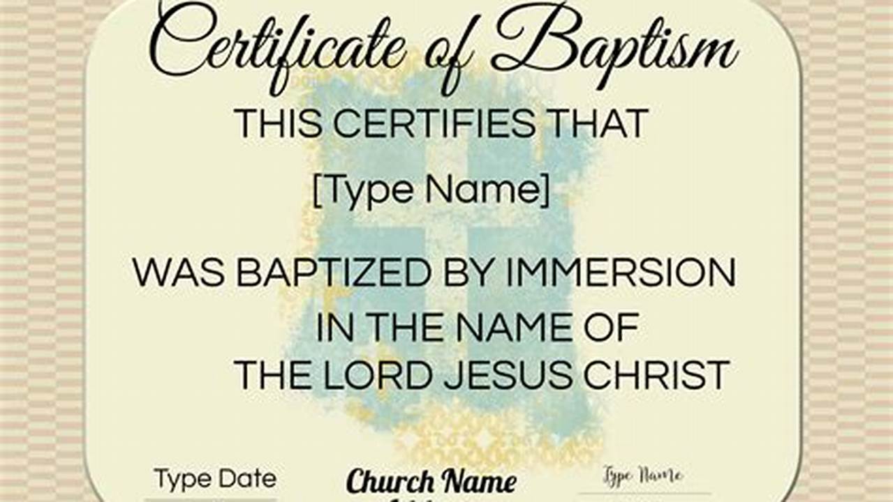 Unveiling the Secrets of Baptism Certificates: Discoveries and Insights