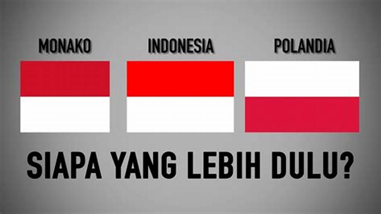 Bendera Serupa dengan Indonesia: Persamaan dan Sejarah Bendera di Dunia
