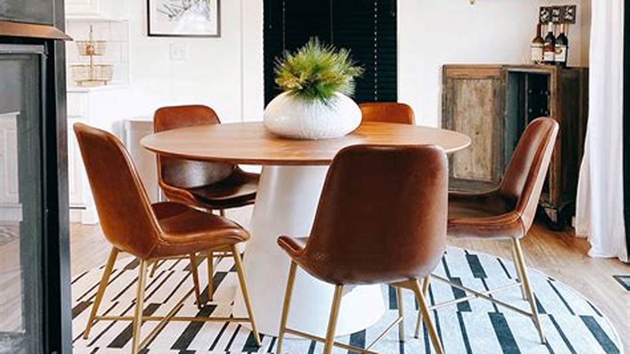 The Best Round Rugs for Kitchen Tables