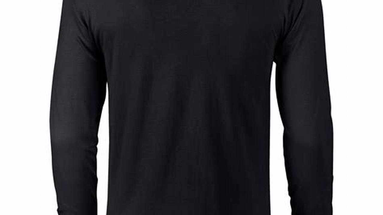 Uncover the Timeless Versatility of Black Long Sleeve Shirts Front and Back